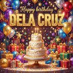Dela Cruz Happy Birthday artwork