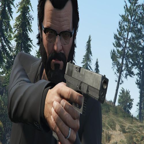 Looking down my glock barrel cover art