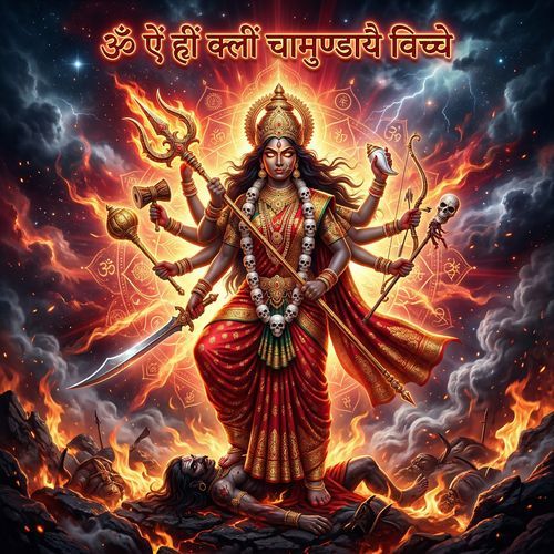Om Aim Hrim Klim Chamundaye Viche