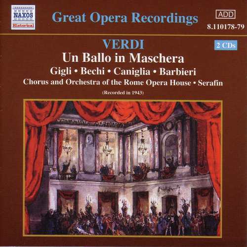 Verdi: Ballo in Maschera (Un) (Gigli, Caniglia) (1943)