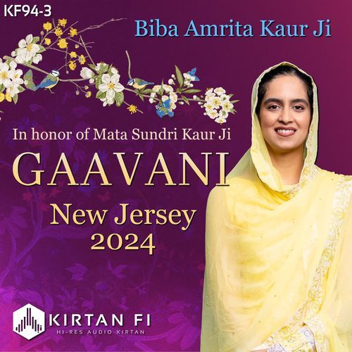 Gaavani New Jersey 2024 - Biba Amrita Kaur Ji (KF94-3)