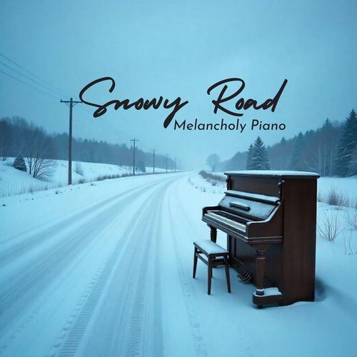 Snowy Road, Melancholy Piano_poster_image