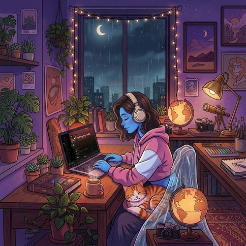 Luz de Luna y Café Caliente cover art