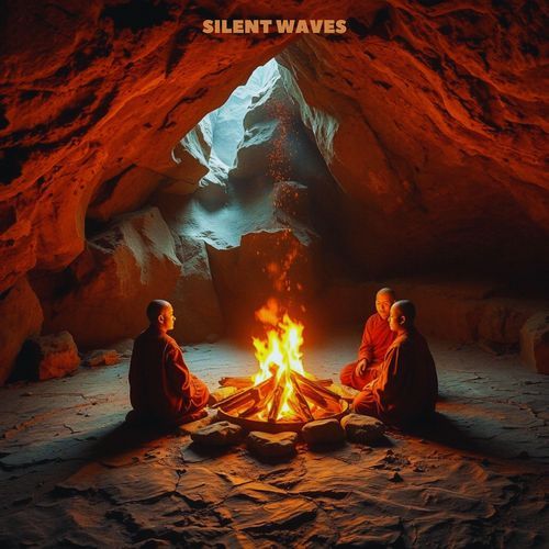 The sound of a campfire in a cave of Buddhist monks, a relaxing and calming melody, the best way to quickly fall asleep XIV