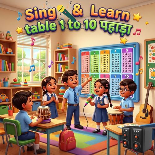 Sing & Learn Table 1 to 10 Pahada 10