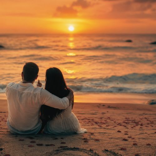 Sunset Over Sand