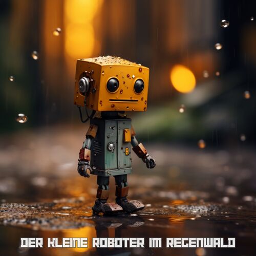 Regenmärchen des kleinen Roboters