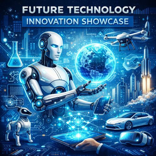 Modern Tech News Background cover art