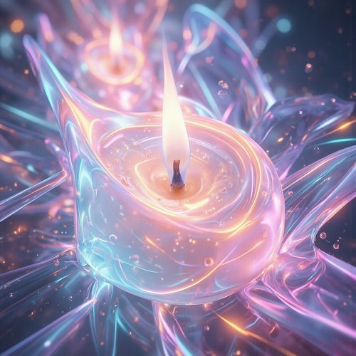 Candle cover art