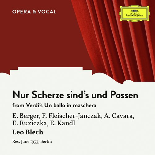 Verdi: Un ballo in maschera: Nur Scherze sind&#039;s und Possen (Sung in German)_poster_image