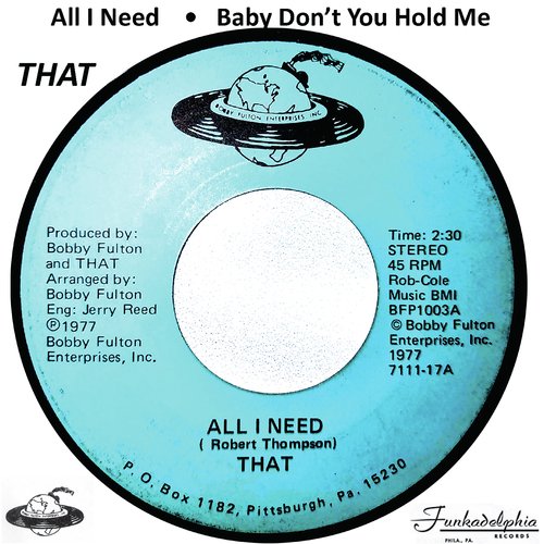 All I Need / Baby Don&#039;t You Hold Me_poster_image