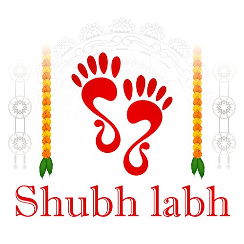 Shubh Labh Sticker For Sale Online @ INR 120 ( Set of 2) - Rudraksha Ratna