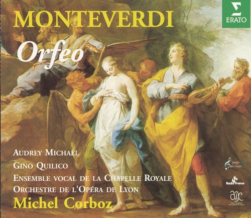 Monteverdi : Orfeo : Act 1 "Ma s'il nostro..." Ritornello "Alcun non sia..." Ritornello "Chè, poichè nembo..." Ritornello "E dopo l'aspro..." "Ecco Orfeo cui..." [Nymph, Shepherds, Chorus of Ny