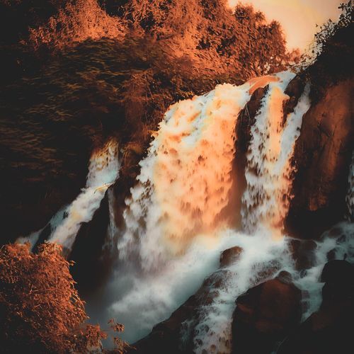 Waterfall in the evening_poster_image