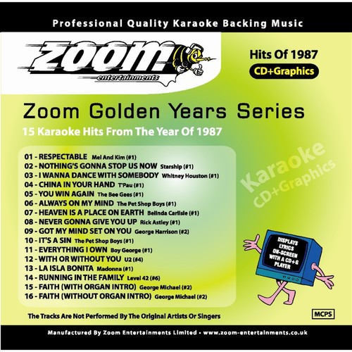 Zoom Karaoke Golden Years 1987