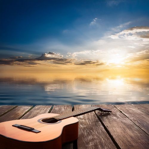 Guitar Relaxation: Gentle Water Melodies_poster_image