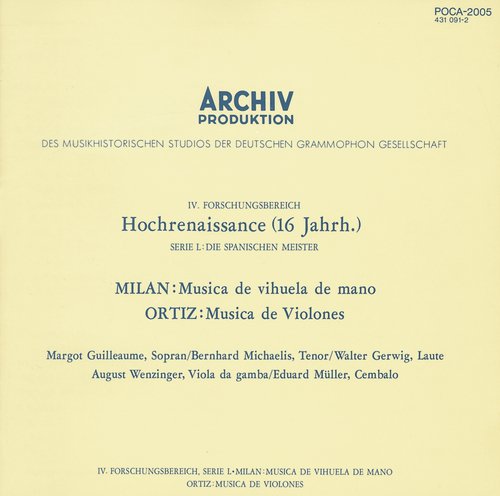 Milan: Musica de vihuela de mano / Ortiz: Musica de Violones_poster_image