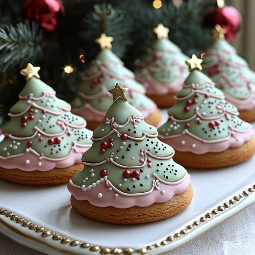 Pink and Green Christmas Cookies_poster_image