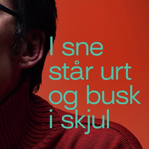 I sne står urt og busk i skjul