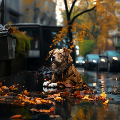 Armonía De Lluvia En Calma Para Perros: Música Bajo La Lluvia
