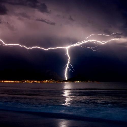 Rain and Thunder Sounds Compilation in the Ocean for Relaxation