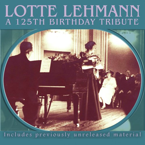 Lehmann Speaks About Her Singing cover art