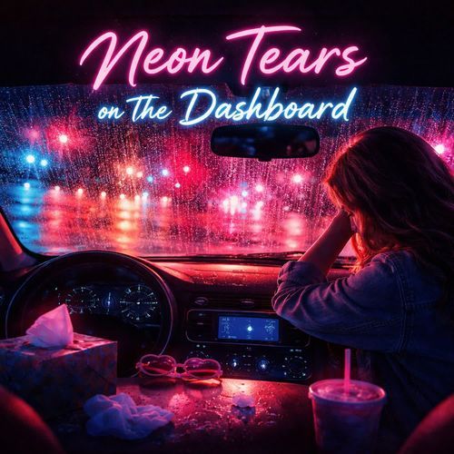 Neon Tears on the Dashboard