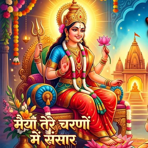 मैया तेरे चरणों में संसार