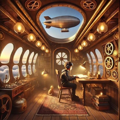 Airship Waltz at Dusk