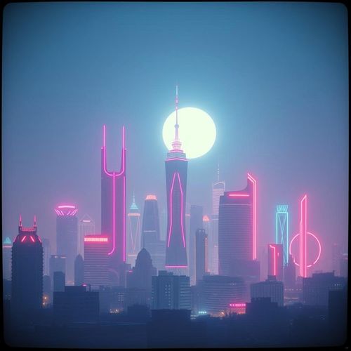 Stadt bei Nacht