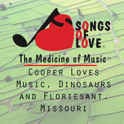 Cooper Loves Music, Dinosaurs and Floriesant. Missouri