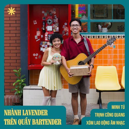 Nhành Lavender Trên Quầy Bartender