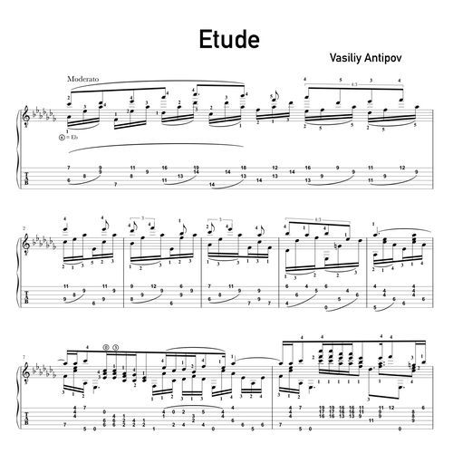 Etude in a flat minor
