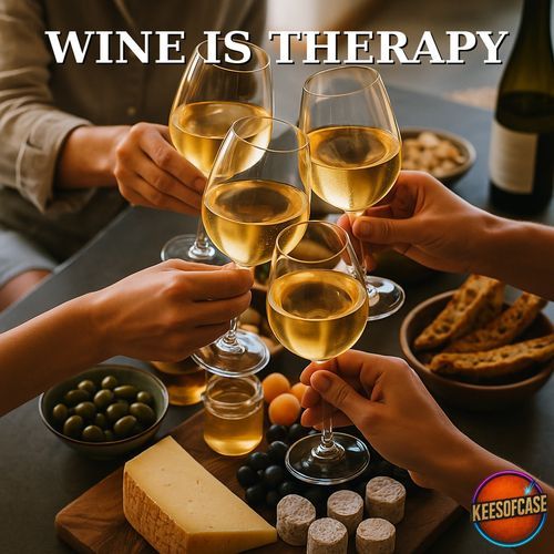 Wine is therapy cover art