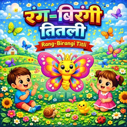रंग-बिरंगी तितली