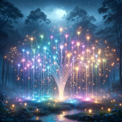 雨の音：自然の雰囲気、幻想的な風景_poster_image