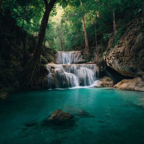 Waterfall and Big Sounds for Relaxing and Staying Calm cover art