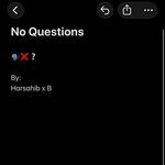 No Questions