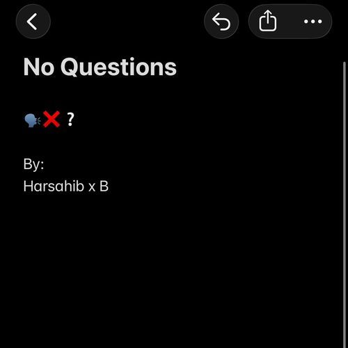 No Questions