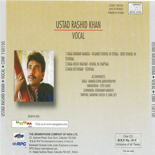 Sahaswan Gharana - Rashid Khan Vol. 1 - Vocal