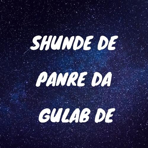 Shunde De Panre Da Gulab De
