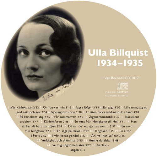 Den Kompletta Ulla Billquist 1934-1935
