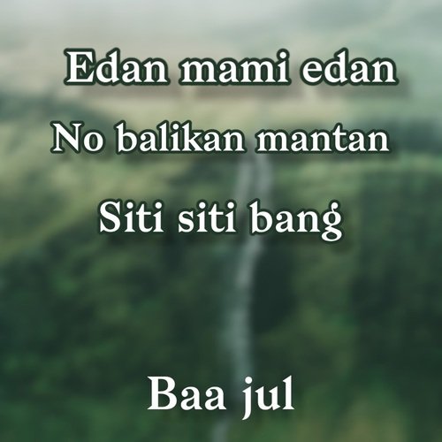 No balikan mantan